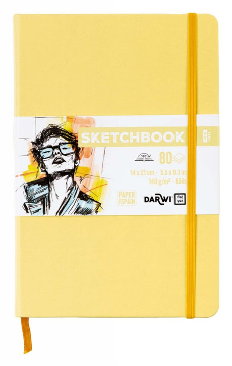 Sketchbook A5 - Yellow - 1 - Darwi - Tidformera