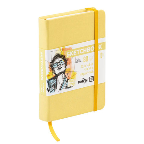 Sketchbook A6 - Soft Yellow - 2 - Darwi - Tidformera