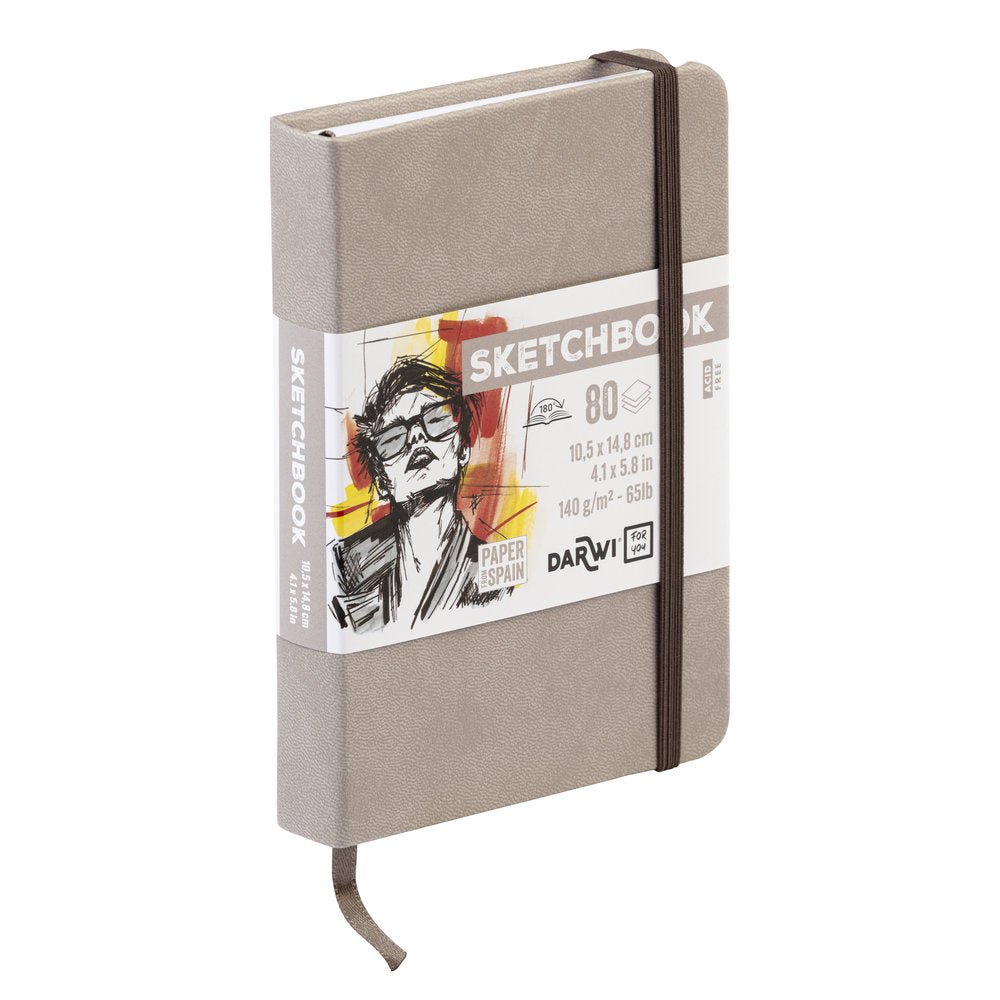 Sketchbook A6 - Taupe - 2 - Darwi - Tidformera