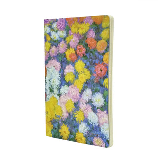 Skrivhäfte Cahier - Monet's Chrysanthemums - A4 Linjerad - 1 - Paperblanks - Tidformera