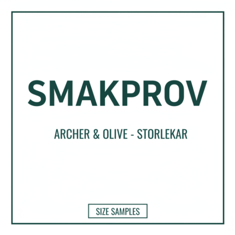 Smakprov - Archer & Olive - Storlekar - 1 - Tidformera - Tidformera