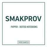 Smakprov - Papper - Dotted notebooks