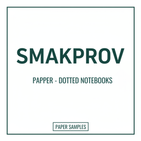 Smakprov - Papper - Dotted notebooks