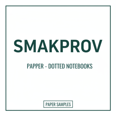 Smakprov - Papper - Dotted notebooks