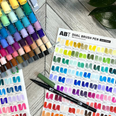 Smakprov - Tombow ABT Dual Brush pen - Swatches - 2 - Tidformera - Tidformera