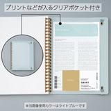 Spiralblock Sooofa B6 Rutat - Pink - 5 - Kokuyo - Tidformera