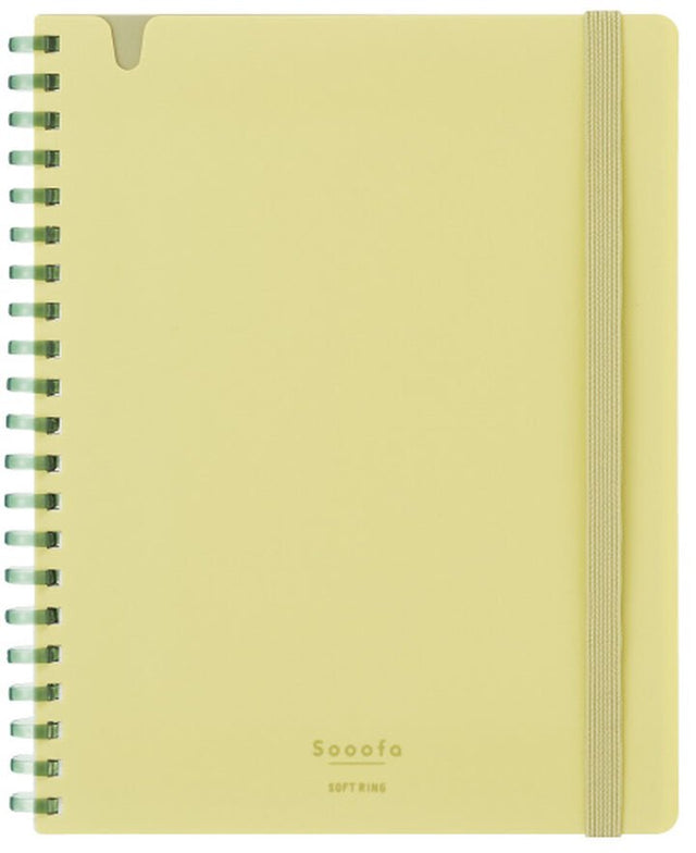 Spiralblock Sooofa B6 Rutat - Yellow - 1 - Kokuyo - Tidformera