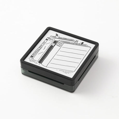 Stämpel Paintable Stamp Pre-inked - Book - 3 - Midori - Tidformera