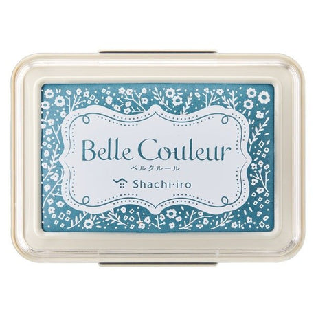 Stämpeldyna Belle Couleur - Large - Saxe Blue - 1 - Shachihata - Tidformera
