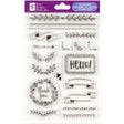 Stamp set Clear stamps Kalender - Borders, frames & icons - Peter Pauper Press - Tidformera