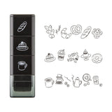 Stämpel Paintable Stamp Roller - Café - 2 - Midori - Tidformera