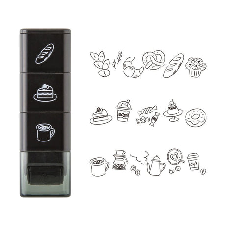 Stämpel Paintable Stamp Roller - Café - 2 - Midori - Tidformera