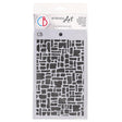 Stencil Art 12,5 x 20 cm - Abstract Bricks - 1 - Ciao Bella - Tidformera