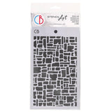 Stencil Art 12,5 x 20 cm - Abstract Bricks - 1 - Ciao Bella - Tidformera