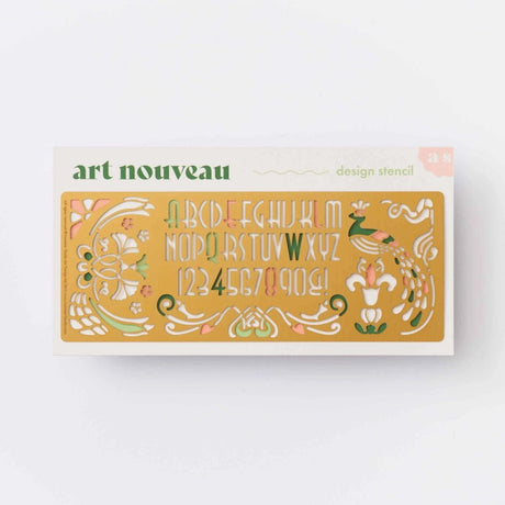 Stencil - Art Nouveau - 1 - Another Studio UK - Tidformera