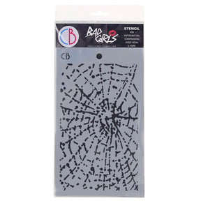 Stencil Bad girls 12,5 x 20 cm - Spider Net - 1 - Ciao Bella - Tidformera
