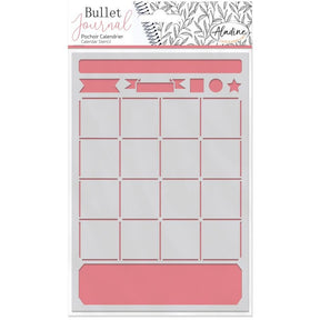 Stencil Bullet Journal - Calendar - 1 - Aladine - Tidformera