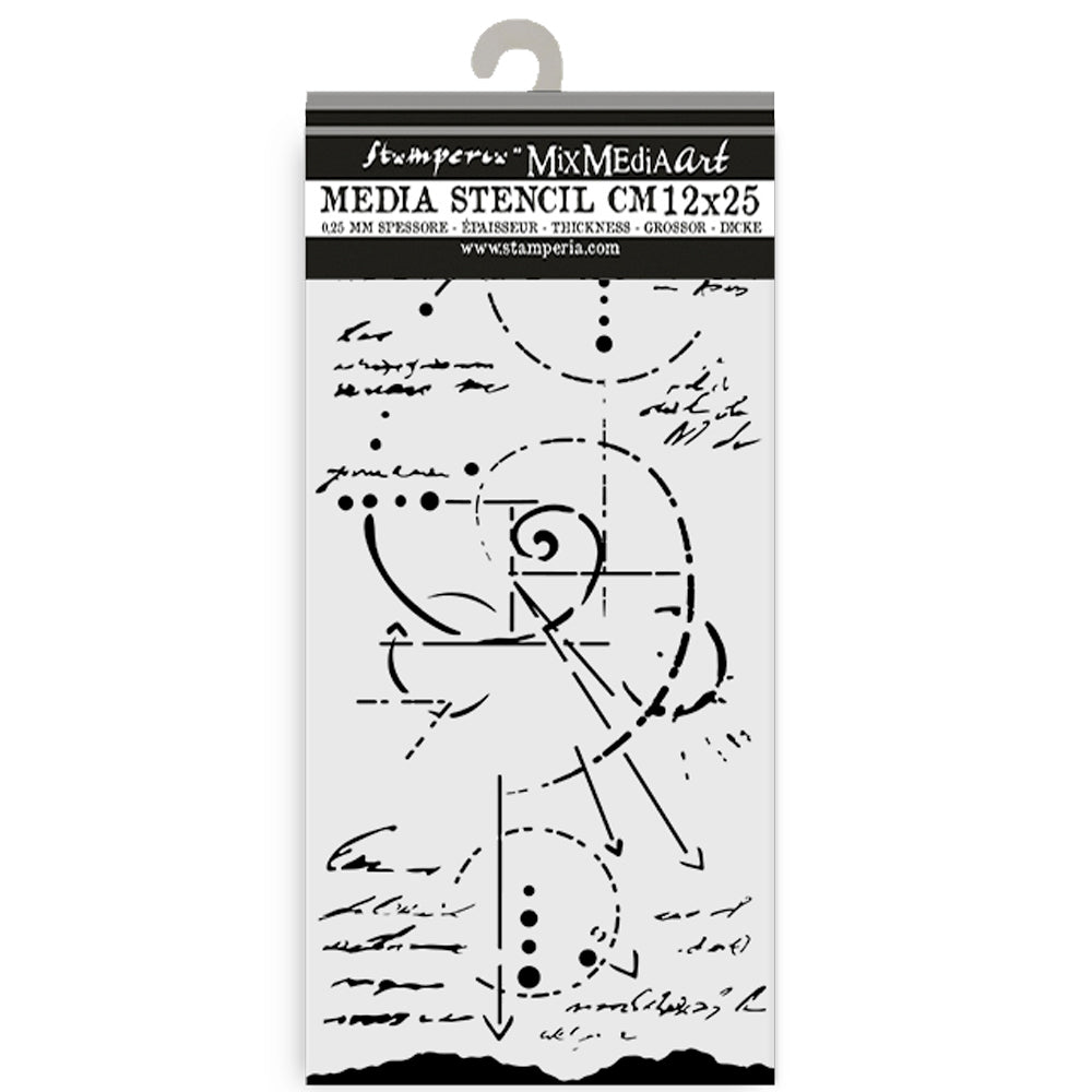 Stencil Selection - Silent Sea - 13 - Stamperia - Tidformera