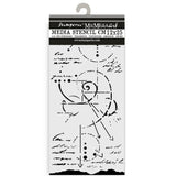 Stencil Selection - Silent Sea - 13 - Stamperia - Tidformera