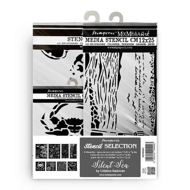 Stencil Selection - Silent Sea - 1 - Stamperia - Tidformera