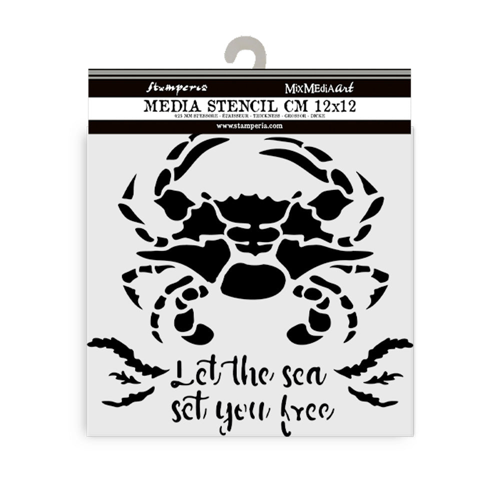 Stencil Selection - Silent Sea - 15 - Stamperia - Tidformera