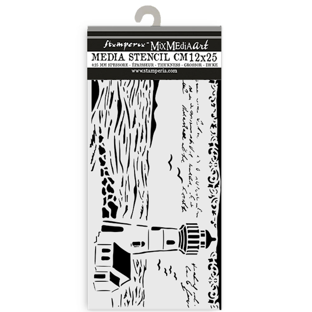 Stencil Selection - Silent Sea - 14 - Stamperia - Tidformera