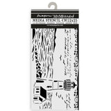Stencil Selection - Silent Sea - 14 - Stamperia - Tidformera