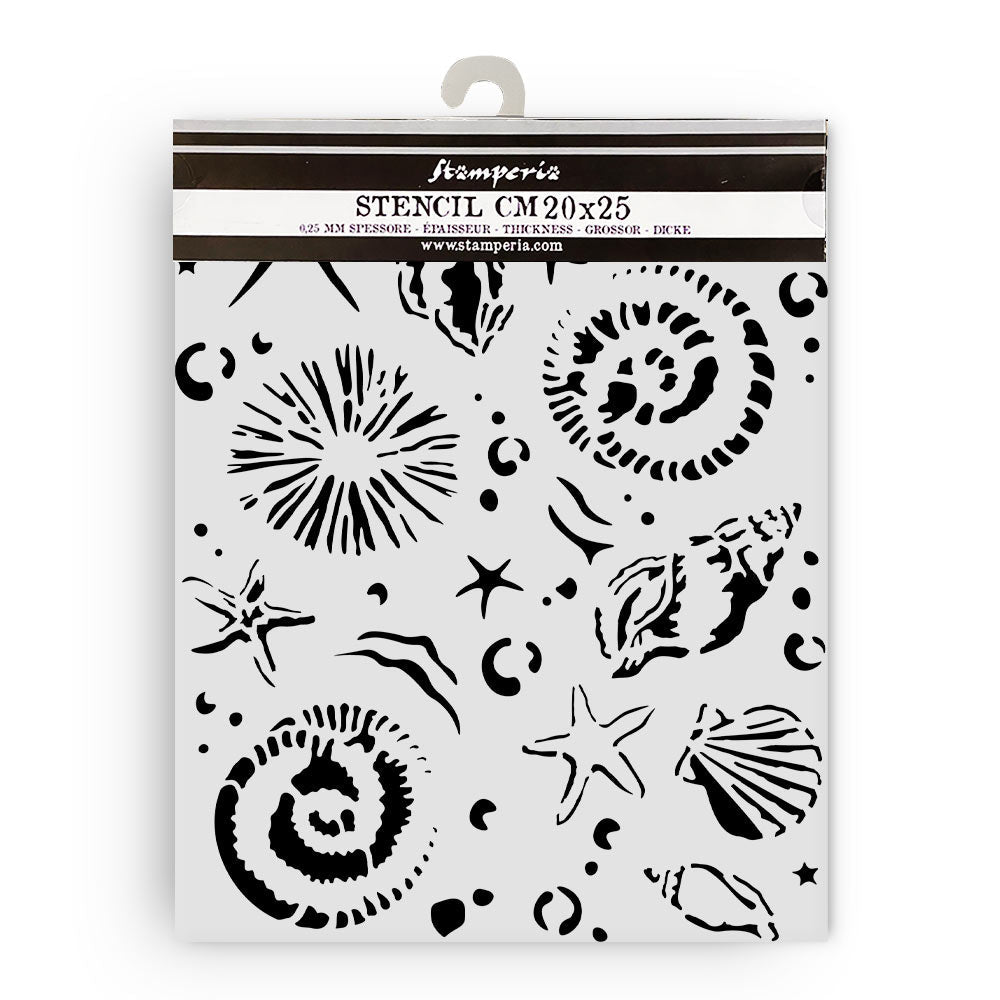 Stencil Selection - Silent Sea - 9 - Stamperia - Tidformera