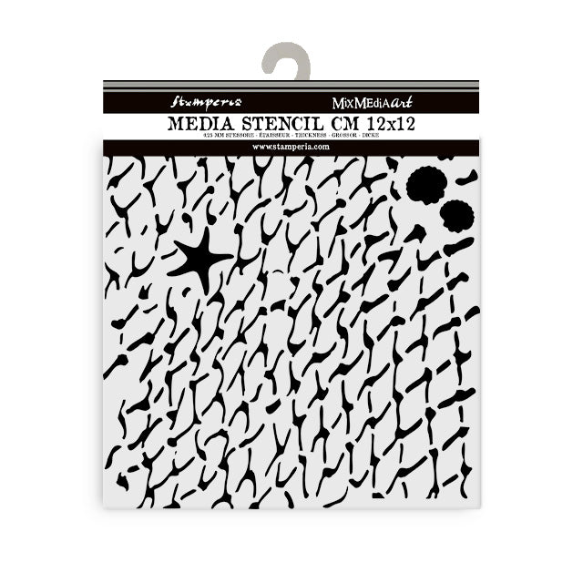 Stencil Selection - Silent Sea - 16 - Stamperia - Tidformera