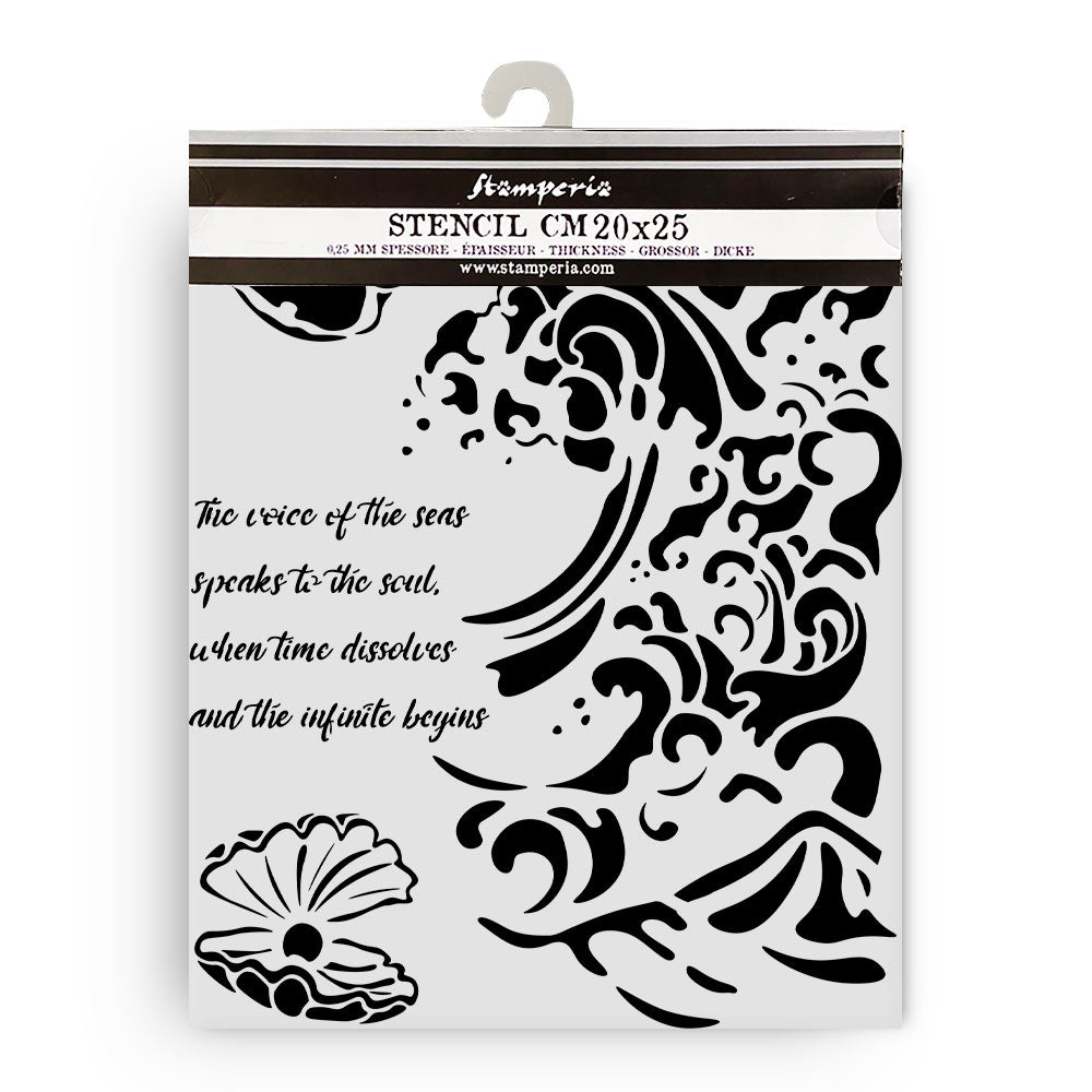 Stencil Selection - Silent Sea - 12 - Stamperia - Tidformera