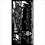 Stencil Selection - Silent Sea - 5 - Stamperia - Tidformera