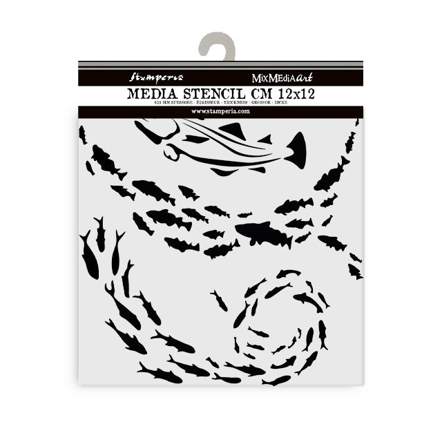 Stencil Selection - Silent Sea - 11 - Stamperia - Tidformera
