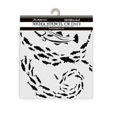 Stencil Selection - Silent Sea - 11 - Stamperia - Tidformera
