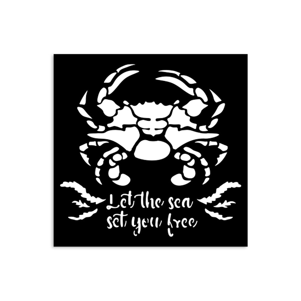 Stencil Selection - Silent Sea - 6 - Stamperia - Tidformera