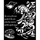 Stencil Selection - Silent Sea - 2 - Stamperia - Tidformera