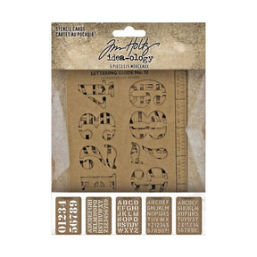 Stencil Tim Holtz 5 - pack - 1 - Tim Holtz - Tidformera