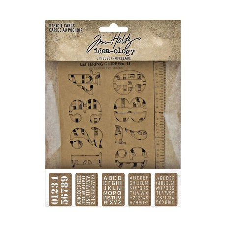 Stencil Tim Holtz 5 - pack - 1 - Tim Holtz - Tidformera