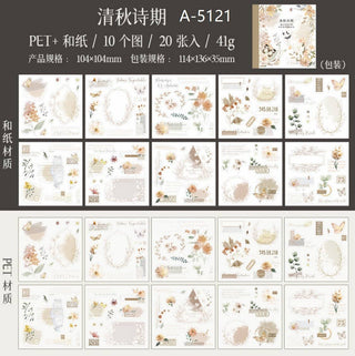 Sticker book - Flower series Butterflies - 1 - Other - Tidformera