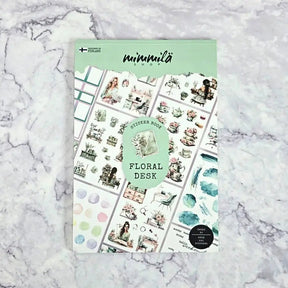 Sticker book - Mimmilä - Floral desk - 1 - MIC & MIM Premium Paper Shop - Tidformera