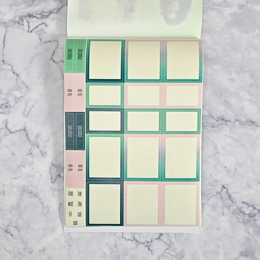 Sticker book - Mimmilä - Floral desk - 15 - MIC & MIM Premium Paper Shop - Tidformera