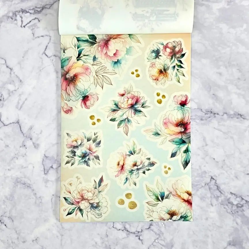 Sticker book - Mimmilä - Floral desk - 5 - MIC & MIM Premium Paper Shop - Tidformera