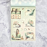 Sticker book - Mimmilä - Floral desk - 12 - MIC & MIM Premium Paper Shop - Tidformera