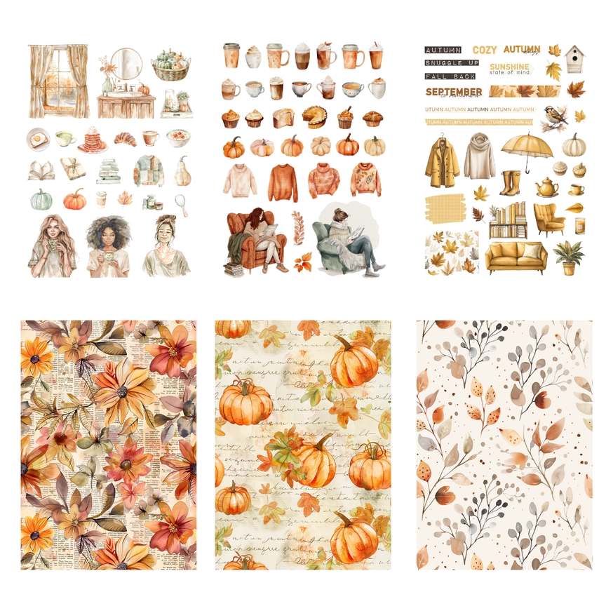 Sticker book - Penpaling Paula - Autumn - 3 - Penpaling Paula - Tidformera