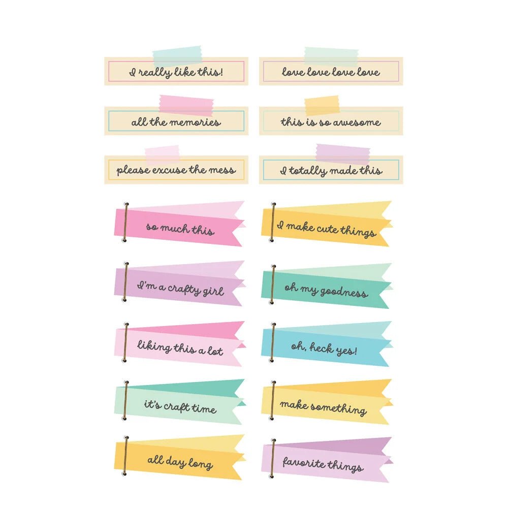 Sticker book Simple Vintage - Crafty things - 7 - Simple Stories - Tidformera