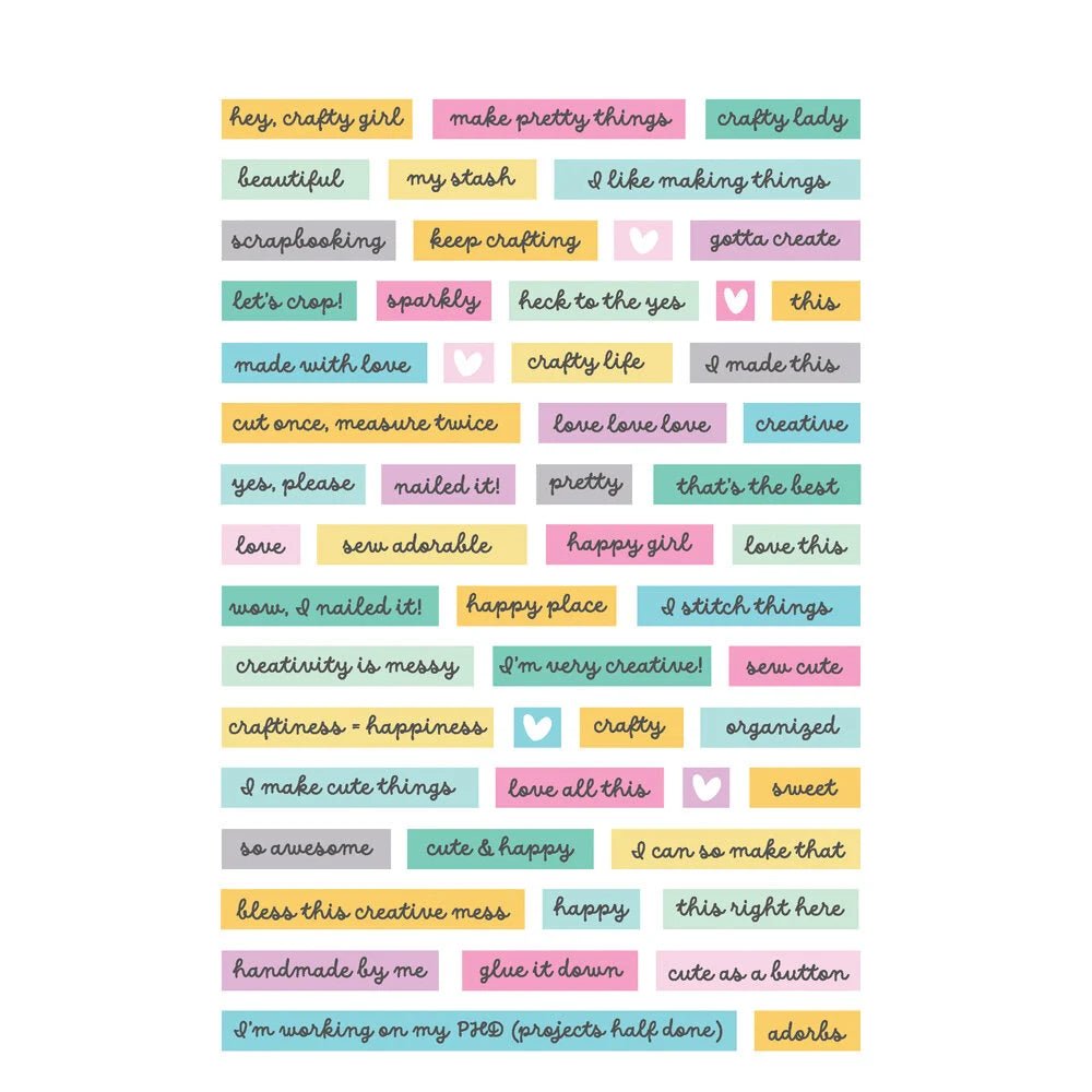 Sticker book Simple Vintage - Crafty things - 5 - Simple Stories - Tidformera