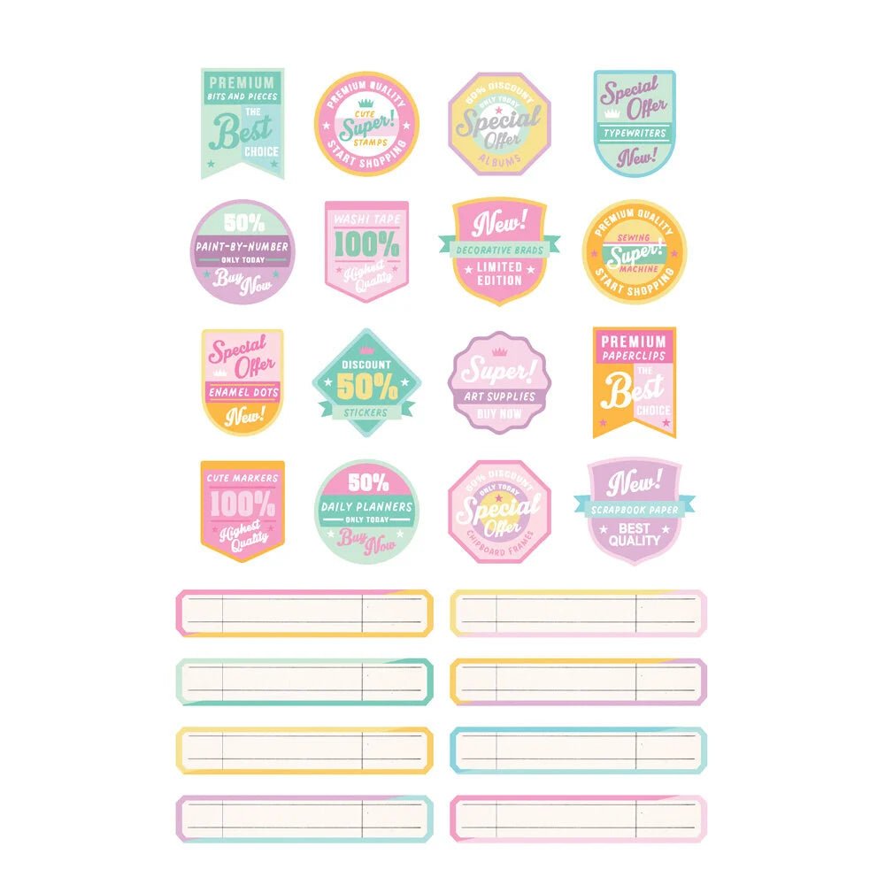 Sticker book Simple Vintage - Crafty things - 2 - Simple Stories - Tidformera