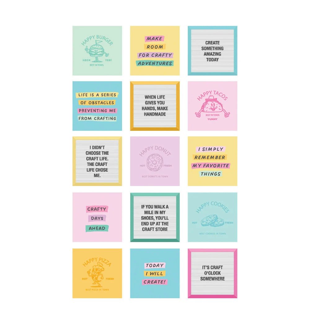 Sticker book Simple Vintage - Crafty things - 10 - Simple Stories - Tidformera