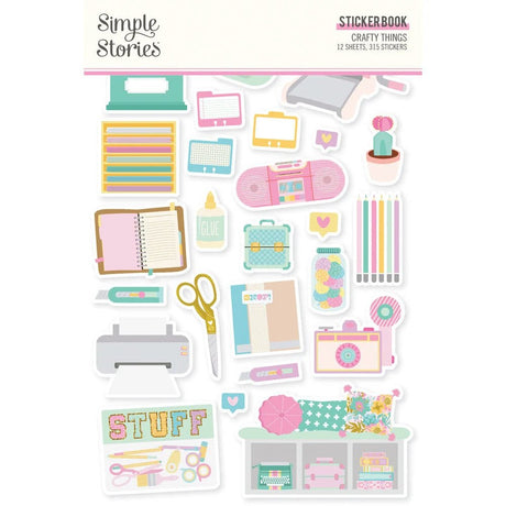 Sticker book Simple Vintage - Crafty things - 1 - Simple Stories - Tidformera