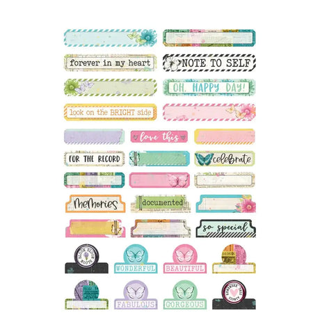 Sticker book Simple Vintage Life in bloom - 3 - Simple Stories - Tidformera