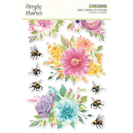 Sticker book Simple Vintage Life in bloom - 1 - Simple Stories - Tidformera